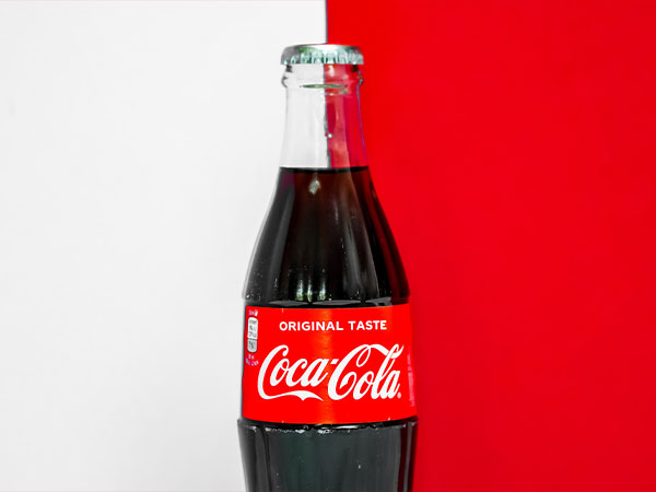 Imagem de uma garrafa de coca-cola