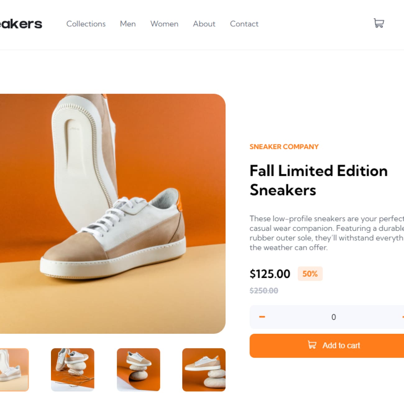 Imagem do projeto sneakers